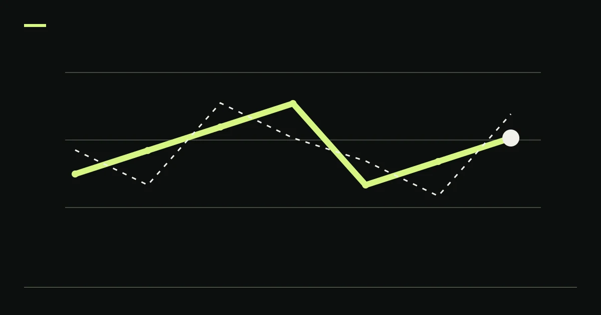 Diverging lime and paper paths illustrate crypto backtest overfitting trials.