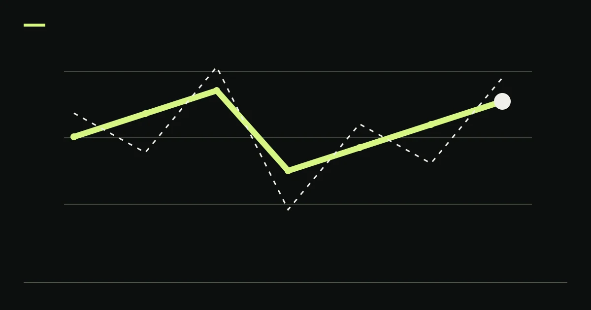Diverging lime and paper paths illustrate crypto paper trading validation.