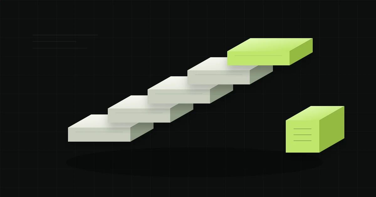 Five separate paper steps beside a lime reserve block illustrate capital allocation.