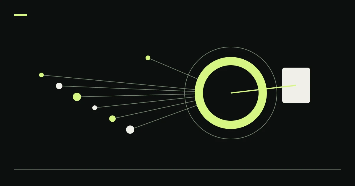 Converging signals and lime rings illustrate MACD crypto signal lag.