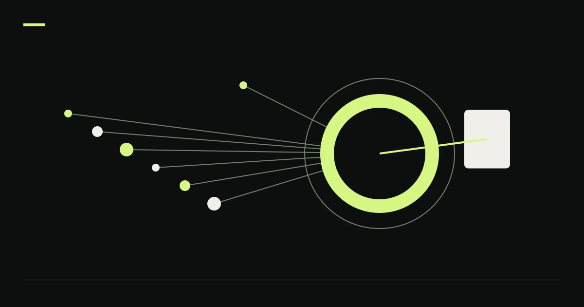 Converging signals and lime rings illustrate RSI crypto signal context.